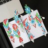 6pcs 5D Feather Butterfly Diamond Art Bookmarks Acrylic Feathers Flower Diamond Art Bookmarks Pendant Diamond Art Bookmark Kits for Adults Kids - 3 of 4