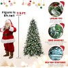 Artificial Trees Christmas PE&PVC,Spray White Christmas Tree,Home Decoration-Maison Boucle - 4 of 4