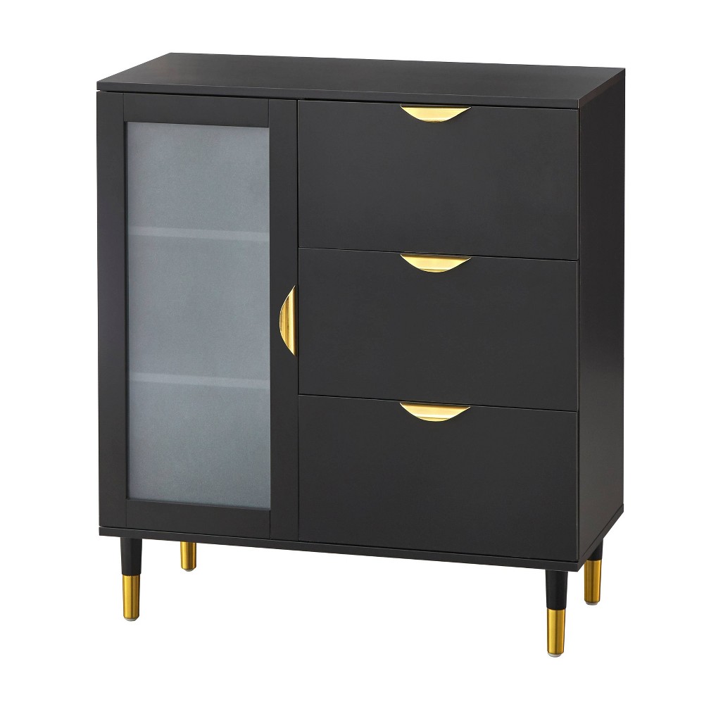 Photos - Storage Сabinet Kragen Buffet Black - Buylateral