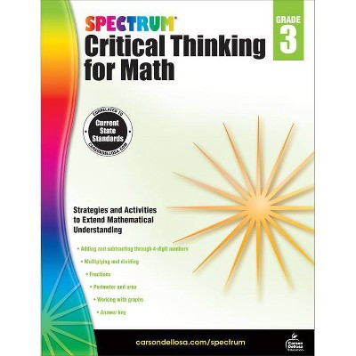 Spectrum Critical Thinking for Math, Grade 3 - (Paperback)