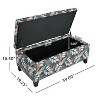 NicBex Polyester Storage Ottoman Bench,Upholstered Storage Ottoman with Pressure Hinges,Modern Storage Bench for Living Room,Bedroom - 3 of 4