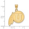 Black Bow Jewelry 10k Yellow Gold Utah Runnin Utes NCAA Large Pendant - 2 of 3