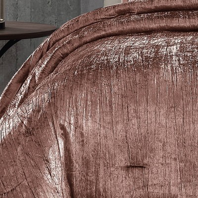 Blush Queen Crinkle Velvet 7-Piece Comforter Set