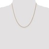 Black Bow Jewelry 1.25mm, 14k Yellow Gold, Solid Spiga Chain Necklace - 2 of 4