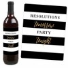 Big Dot of Happiness New Year's Eve - Gold - 2026 New Years Eve Party Decorations for Women and Men - Wine Bottle Label Stickers - Set of 4 - 3 of 4