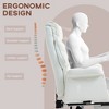 Okak Executive Office Chair with Foldable Footrest, 360 Swivel Chair with Adjustable Height, Criss Cross Chair for Study, Office - 3 of 4