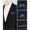 INSPIRE CHIC Men's Wedding Party Solid Color Self-Folded Pocket Squares - 4 of 4