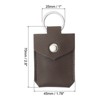Unique Bargains Portable Genuine Leather Key Rings 2 Pcs - 2 of 4