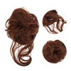 Unique Bargains Women's Nature Long Hair Wig Hair Clip 9.84inch Brownish Red 1 Pc - 4 of 4