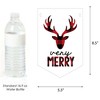 Big Dot of Happiness Prancing Plaid - Christmas Buffalo Plaid Bunting Banner - Lumberjack Party Decorations - Merry Christmas - 2 of 4
