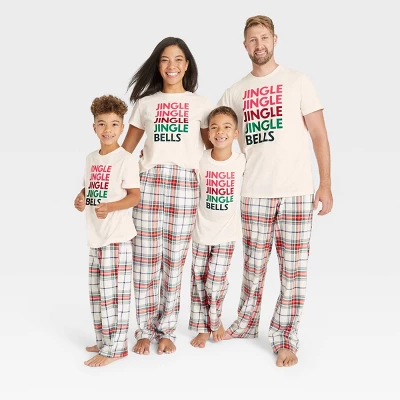 Holiday Plaid Fleece Matching Family Pajama Pants Collection - Wondershop™ White