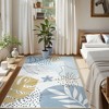 Lahome Machine Washable Area Rugs Non-Slip Large Living Room Rug Boho Botanical Print Ultra-Thin Indoor Rug for Classroom Nursery Dining Room - 2 of 4