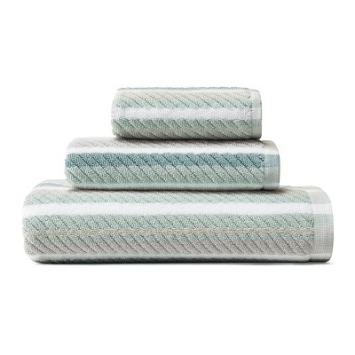 3pc Ocean Bay Striped Bath Towel Set Turquoise - Tommy Bahama