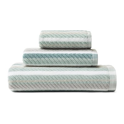 3pc Ocean Bay Striped Bath Towel Set Turquoise - Tommy Bahama : Target