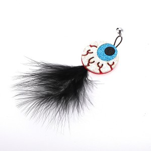 Unique Bargains Spider Pattern Cat Playing Rod Replacement Blue 1Pc - 1 of 3