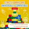 Strictly Briks Large Building Blocks for Kids and Toddlers, Compatible with All Major Brands, Blue, Green, Red, and Yellow, 108 Pieces - image 4 of 4