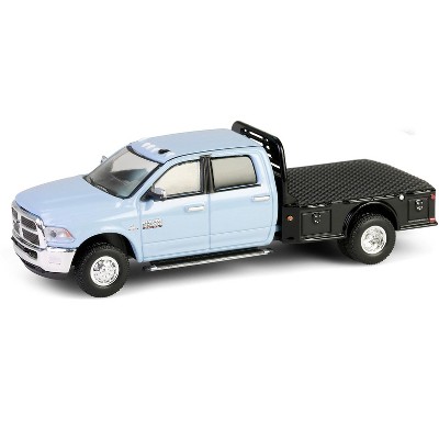 2018 Ram 3500 Dually Flatbed Truck Robin’s Egg Blue "Dually Drivers" Series 16 1/64 Diecast Model Car by Greenlight