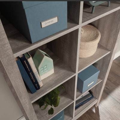 Gray 65.75" Tall 9-Cube MDF Bookcase