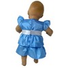 Doll Clothes Superstore Blue Ruffle Dress Fits `15-16 Inch Baby Dolls - 4 of 4