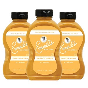 Emeril Lagasse Gourmet Mustard - Dijon, Jalapeño & Smooth Honey- 12 oz Premium All Natural Mustard Sauce - 1 of 1