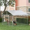 Skyzone Outdoor Dog Kennel for Small/Medium Dogs - 6.6'x6.6'x4.9' Silver, Waterproof UV-Resistant - 2 of 4