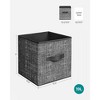 SONGMICS Storage Cubes Non-Woven Fabric Bins with Double Handles Set of 6 Closet Organizers for Shelves Foldable for Clothes - 4 of 4