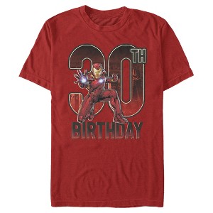 Men's Marvel Iron Man 30th Birthday Action Pose T-Shirt - 1 of 4