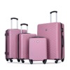 Wooakway luggage 4-piece ABS lightweight suitcase with rotating wheels, 24 inch and 28 inch with TSA lock - 2 of 4