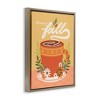 Stupell Industries Autumnal Mug & Flowers Floating Frame Canvas Art - 2 of 4