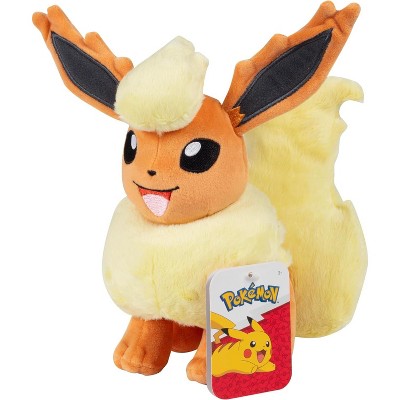 Pokémon 8" Flareon Plush - Officially Licensed - Eevee Evolution Stuffed Animal Toy - Great Gift for Kids, Boys, Girls Fans
