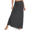 Women's Stylish Spandex Flare Maxi Skirt - Comfy Fold-Over Design Long Skirt for Effortless Style #15 - 2 of 4