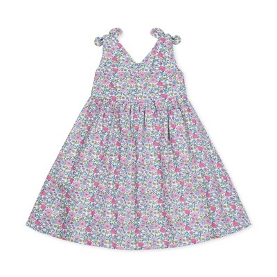 Hope & Henry Girls' Sleeveless Bow Shoulder Swing Dress, Infant, 3-6 ...