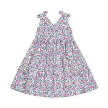 Hope & Henry Girls' Bow Shoulder Swing Dress, Toddler : Target