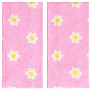 Daffodil Gnomes Set of 2 Hand Towels - 1 of 2