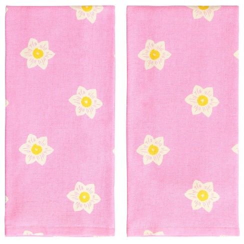 Daffodil Gnomes Set of 2 Hand Towels - image 1 of 2