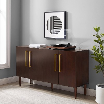 Everett Mid-Century Mahogany Sideboard with Adjustable Shelving