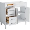 TiramisuBest 30" Bathroom Vanity, Modern Cabinet with Sink Combo, Soft-Closing Door & 3 Drawers, Solid Wood Frame (White) - 3 of 4