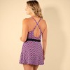 Lands' End Women's Geo Print Belted Swim Dress - Multi - 2 of 3