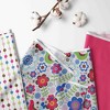Bacati - Botanical Pink Crib Rail Guard Covers set of 2 - 2 of 4