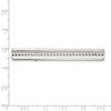 Black Bow Jewelry Stainless Steel Polished Studded Tie Bar Clip, 7 x 62mm - 3 of 4