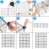 DIY 20-Cube Storage Rack Multifunctional Unit Modular Organizer Wire Mesh Storage Shelves Bookshelf Black - 2 of 4