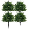 COZONY 2/4 Pack Artificial Cedar Topiary Trees with Ground Spikes, UV Resistant for Indoor & Outdoor - 2 of 4