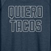 Women's - Instant Message - Quiero Tacos Lightweight French Terry Wide Neck Long Sleeve Shirt - 2 of 4