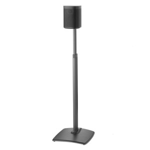 Sanus WSSA1 Height-Adjustable Wireless Speaker Stand for Sonos ONE, PLAY:1, and PLAY:3 - Each (Black) - 1 of 4