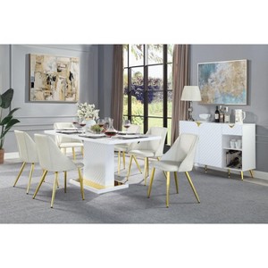 NicBex Dining Table 71" Modern Minimalist Rectangular Dining Table for Dining Room - 1 of 4