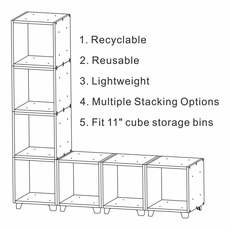 UNiPLAY Modular Cube Storage Organizer, 2 of 6