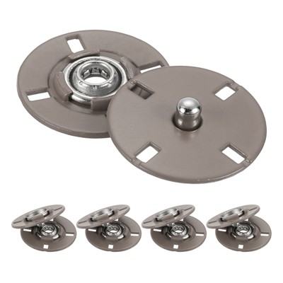 Unique Bargains Alloy Invisible Durable High Hardness Buckle Fasteners Press Studs Buttons 5 Pcs