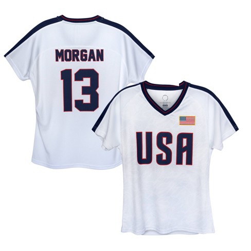 USWNTPA 2020 Girls' Alex Morgan White USA Jersey - XS