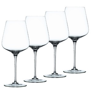 Nachtmann ViNOVA Red Wineglasses – Set of 4 Lead-Free 22.9 oz Crystal Stemware with Diamond Shape for Aroma Release, Refined Glassware - 1 of 4