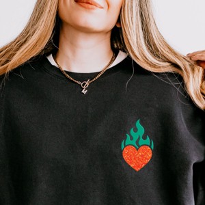 That's Show Business Puff/Glitter - Womens Lightweight Garment Dyed Sweatshirt - 1 of 3